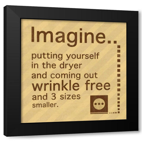 Imagine No Border Black Modern Wood Framed Art Print with Double Matting by Gibbons, Lauren