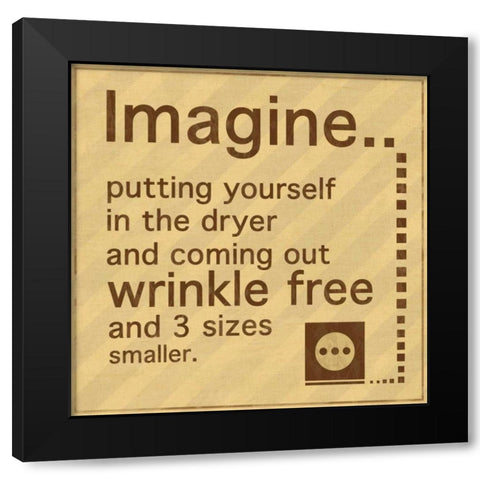 Imagine Black Modern Wood Framed Art Print with Double Matting by Gibbons, Lauren