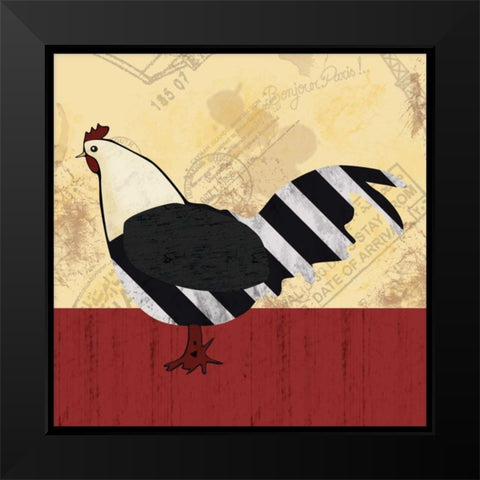 A Black Hen Black Modern Wood Framed Art Print by Gibbons, Lauren