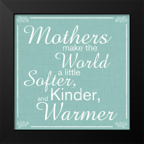 Mothers Black Modern Wood Framed Art Print by Gibbons, Lauren
