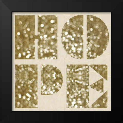 Hope Black Modern Wood Framed Art Print by Gibbons, Lauren