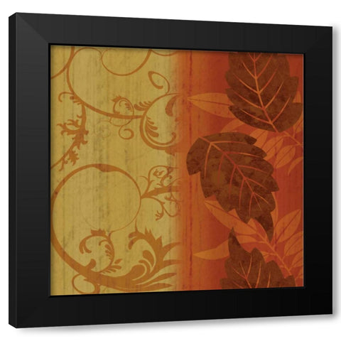 Floral 1 Black Modern Wood Framed Art Print by Gibbons, Lauren