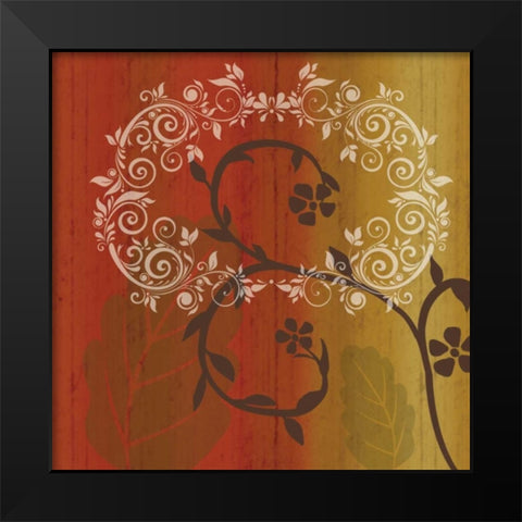 Floral 2 Black Modern Wood Framed Art Print by Gibbons, Lauren