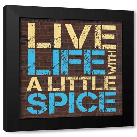 Spice Black Modern Wood Framed Art Print with Double Matting by Gibbons, Lauren