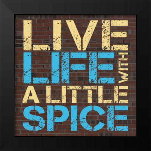 Spice Black Modern Wood Framed Art Print by Gibbons, Lauren