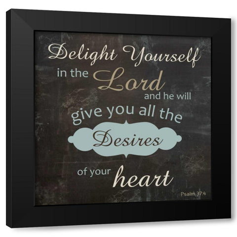Religious Chalk Black Modern Wood Framed Art Print by Gibbons, Lauren