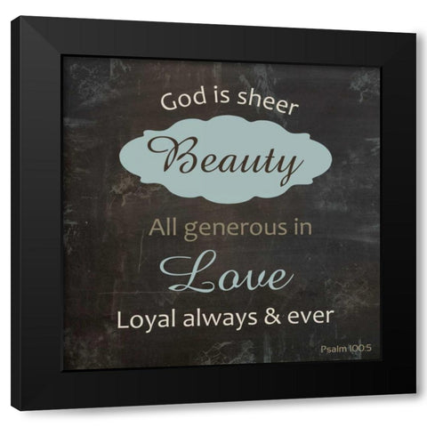 Religious Chalk 2 Black Modern Wood Framed Art Print with Double Matting by Gibbons, Lauren