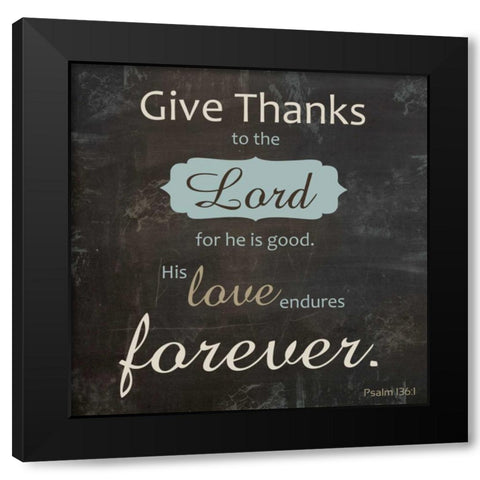 Religious Chalk 3 Black Modern Wood Framed Art Print with Double Matting by Gibbons, Lauren