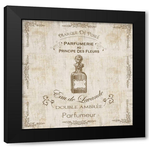 Parchment  Bath  Perfume Black Modern Wood Framed Art Print by Gibbons, Lauren