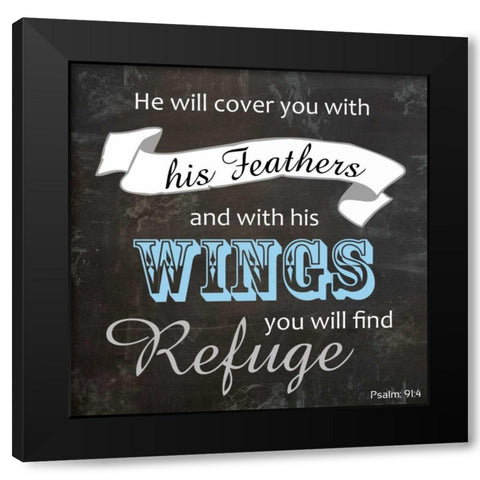 Religious Chalk NEW 3 Black Modern Wood Framed Art Print with Double Matting by Gibbons, Lauren