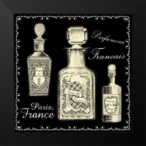 Perfume Noir 2 Black Modern Wood Framed Art Print by Gibbons, Lauren