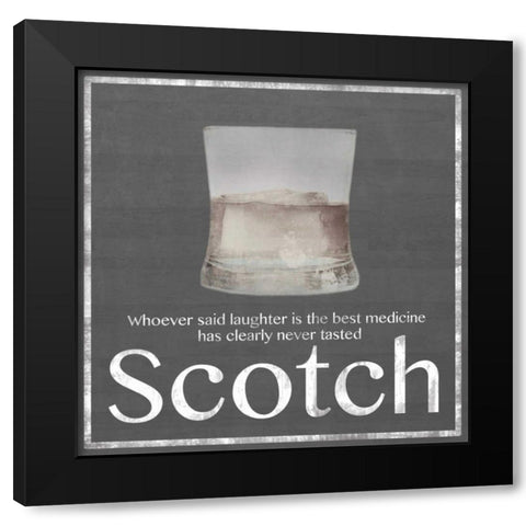 Scotch Black Modern Wood Framed Art Print with Double Matting by Gibbons, Lauren