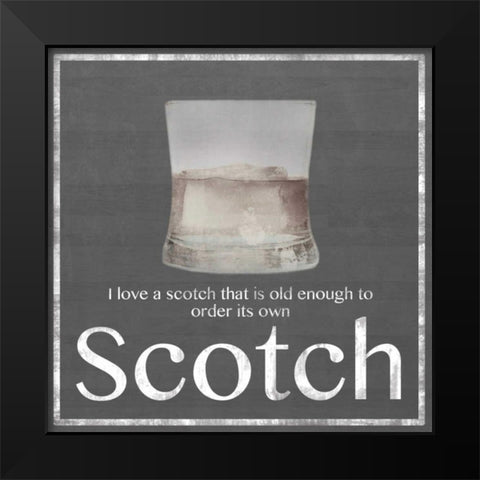 Scotch 2 Black Modern Wood Framed Art Print by Gibbons, Lauren