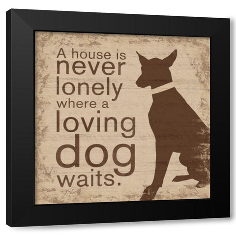 Lonely House Black Modern Wood Framed Art Print with Double Matting by Gibbons, Lauren