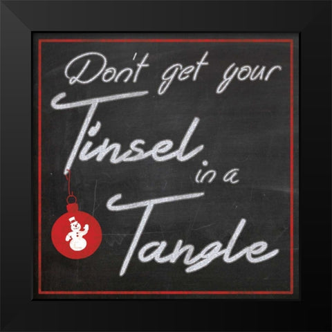 Tinsel Board Black Modern Wood Framed Art Print by Gibbons, Lauren