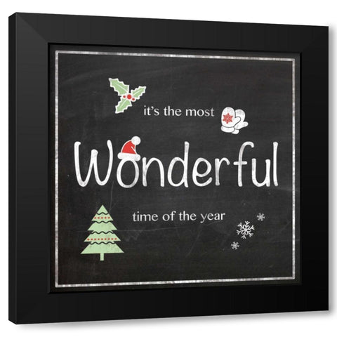 Wonderful Time Black Modern Wood Framed Art Print by Gibbons, Lauren