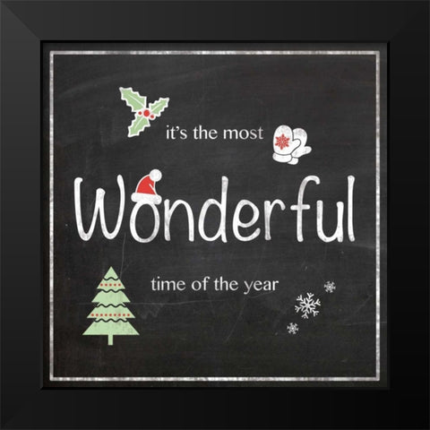 Wonderful Time Black Modern Wood Framed Art Print by Gibbons, Lauren