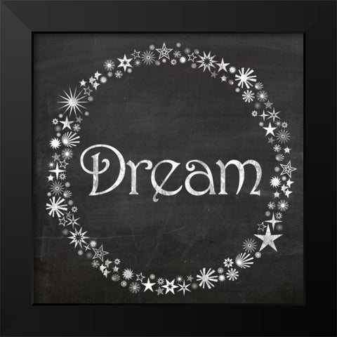 Dream Stars Black Modern Wood Framed Art Print by Gibbons, Lauren