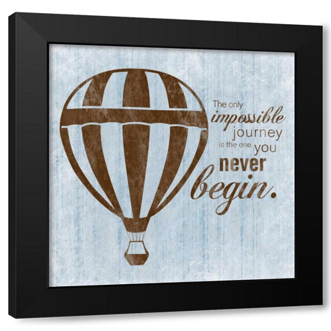 Journey Black Modern Wood Framed Art Print with Double Matting by Gibbons, Lauren