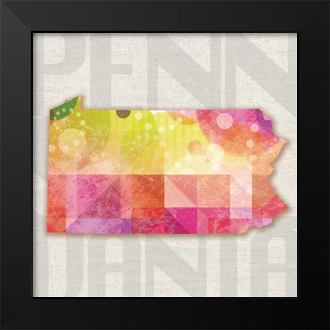 Gumdrops In Pennsylvania Black Modern Wood Framed Art Print by Gibbons, Lauren
