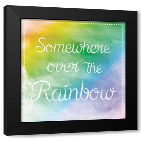 Over The Rainbow Black Modern Wood Framed Art Print with Double Matting by Gibbons, Lauren
