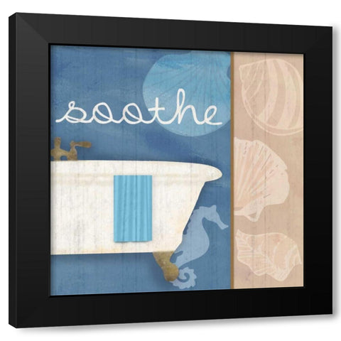 Soothing Bath Black Modern Wood Framed Art Print by Gibbons, Lauren