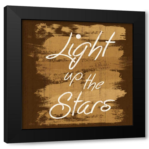 Light Stars Black Modern Wood Framed Art Print by Gibbons, Lauren