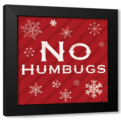 Humbug Black Modern Wood Framed Art Print with Double Matting by Gibbons, Lauren