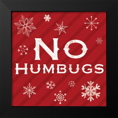 Humbug Black Modern Wood Framed Art Print by Gibbons, Lauren