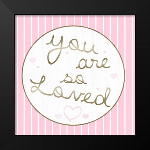 Loved Black Modern Wood Framed Art Print by Gibbons, Lauren