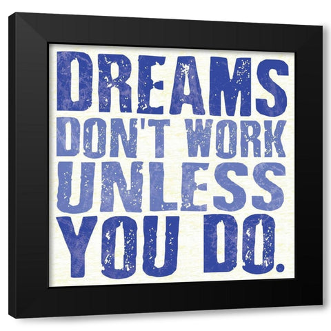 Dreams Black Modern Wood Framed Art Print with Double Matting by Gibbons, Lauren