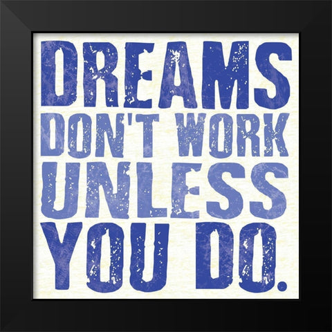 Dreams Black Modern Wood Framed Art Print by Gibbons, Lauren