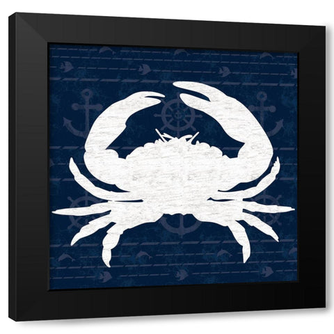 Crab 2 Black Modern Wood Framed Art Print by Gibbons, Lauren