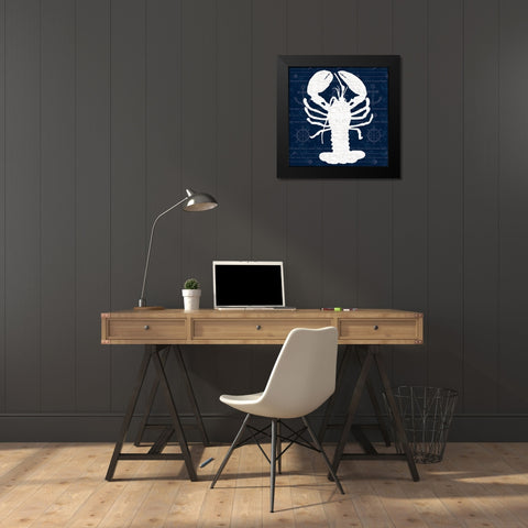 Lobster 2 Black Modern Wood Framed Art Print by Gibbons, Lauren