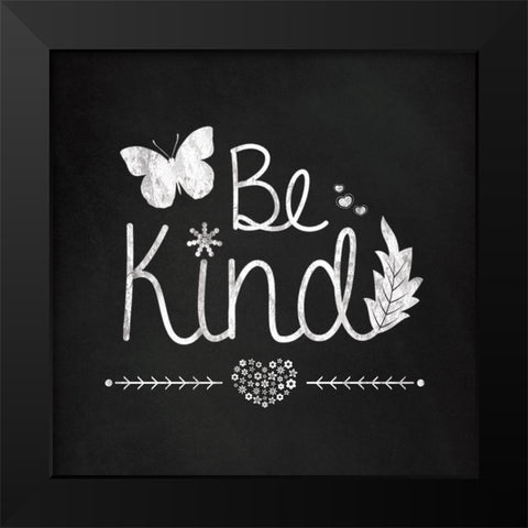 Chalk Kind Black Modern Wood Framed Art Print by Gibbons, Lauren