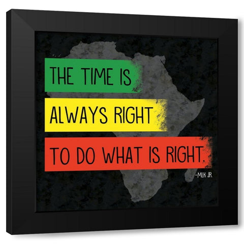 Quote 1 MLK Black Modern Wood Framed Art Print by Gibbons, Lauren