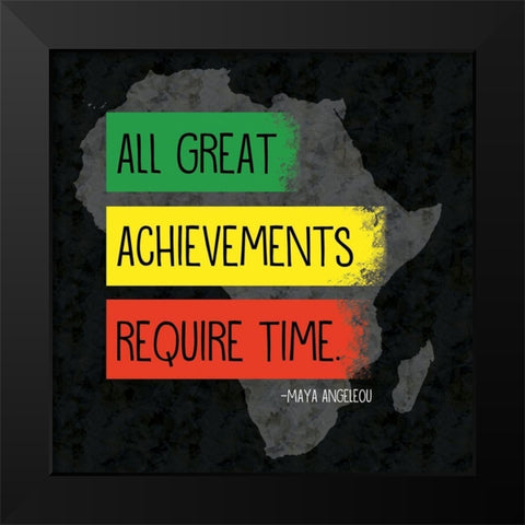 Quote 2 Maya Black Modern Wood Framed Art Print by Gibbons, Lauren