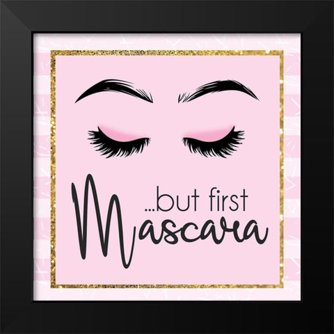 Glamour Mascara Black Modern Wood Framed Art Print by Gibbons, Lauren