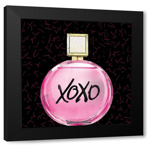 Glamour Perfume Black Modern Wood Framed Art Print by Gibbons, Lauren