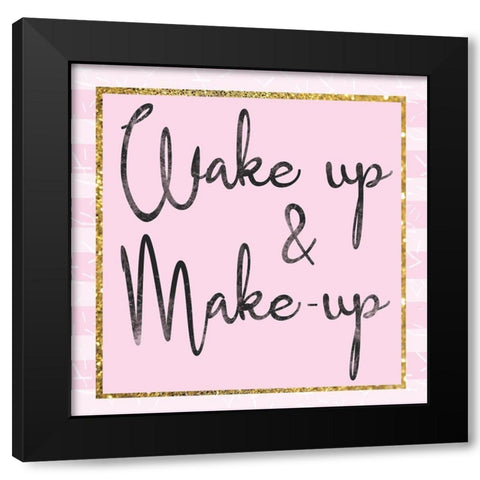 Glamour Wake Up Black Modern Wood Framed Art Print by Gibbons, Lauren