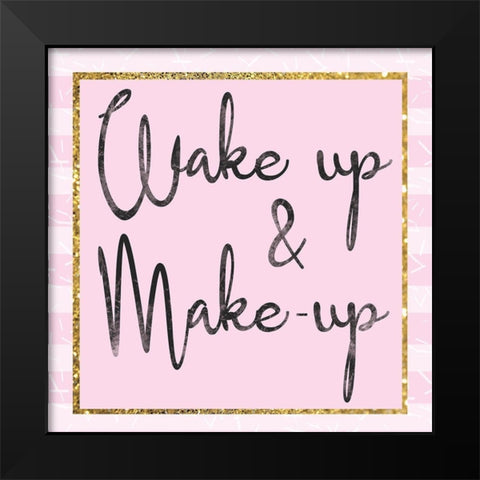 Glamour Wake Up Black Modern Wood Framed Art Print by Gibbons, Lauren