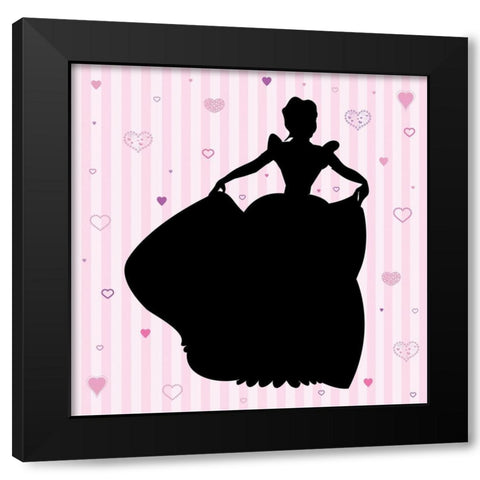 Princess 1 Black Modern Wood Framed Art Print by Gibbons, Lauren