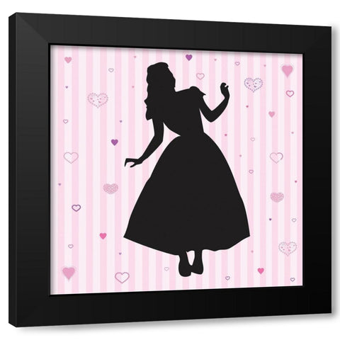 Princess 2 Black Modern Wood Framed Art Print by Gibbons, Lauren