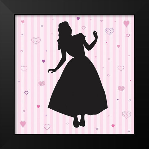 Princess 2 Black Modern Wood Framed Art Print by Gibbons, Lauren
