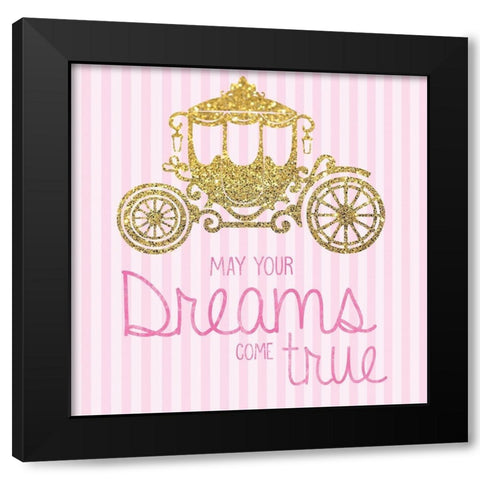 Princess 4 Black Modern Wood Framed Art Print by Gibbons, Lauren