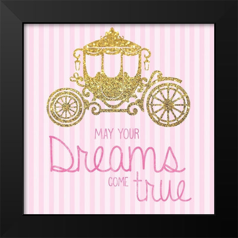 Princess 4 Black Modern Wood Framed Art Print by Gibbons, Lauren