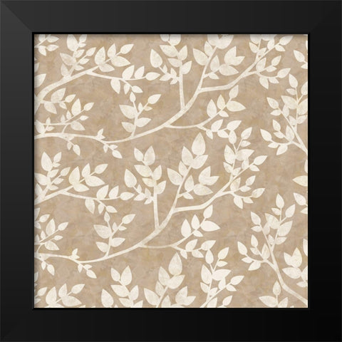 Tranquil Pattern Black Modern Wood Framed Art Print by Gibbons, Lauren