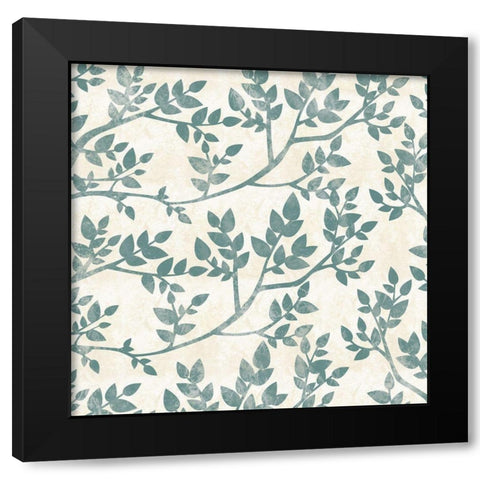 Tranquil Pattern 2 Black Modern Wood Framed Art Print by Gibbons, Lauren