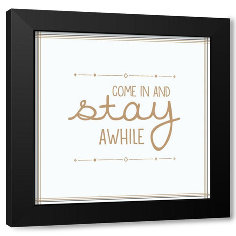 Home 2 Black Modern Wood Framed Art Print with Double Matting by Gibbons, Lauren