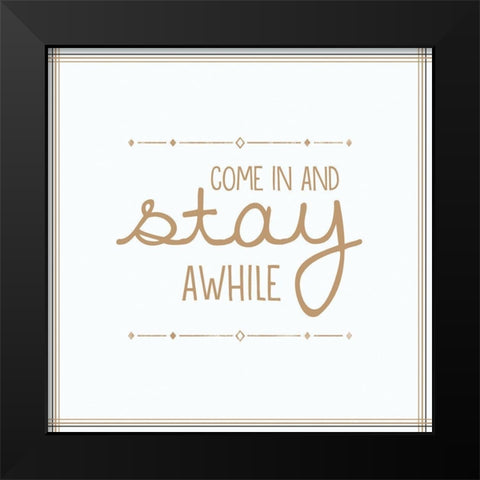 Home 2 Black Modern Wood Framed Art Print by Gibbons, Lauren